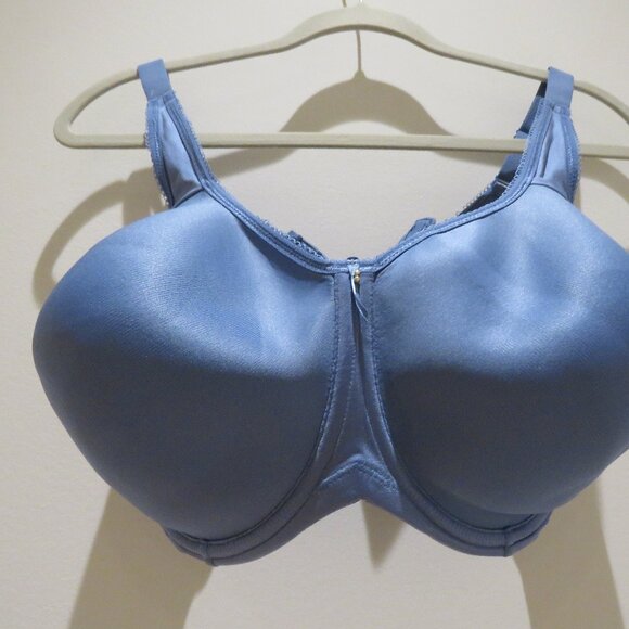 WACOAL Basic Beauty Contour Bra in Country Blue Satin - Size 40G - Picture 3 of 12